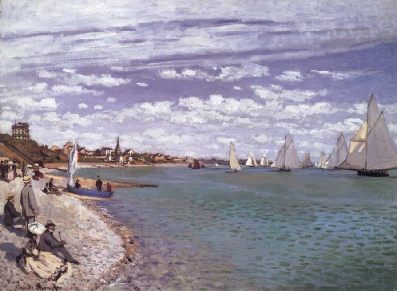 Regatta at Sainte-Adresse, Claude Monet